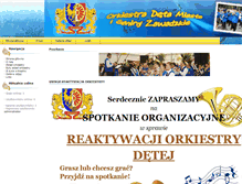 Tablet Screenshot of orkiestradeta.zawadzkie.pl